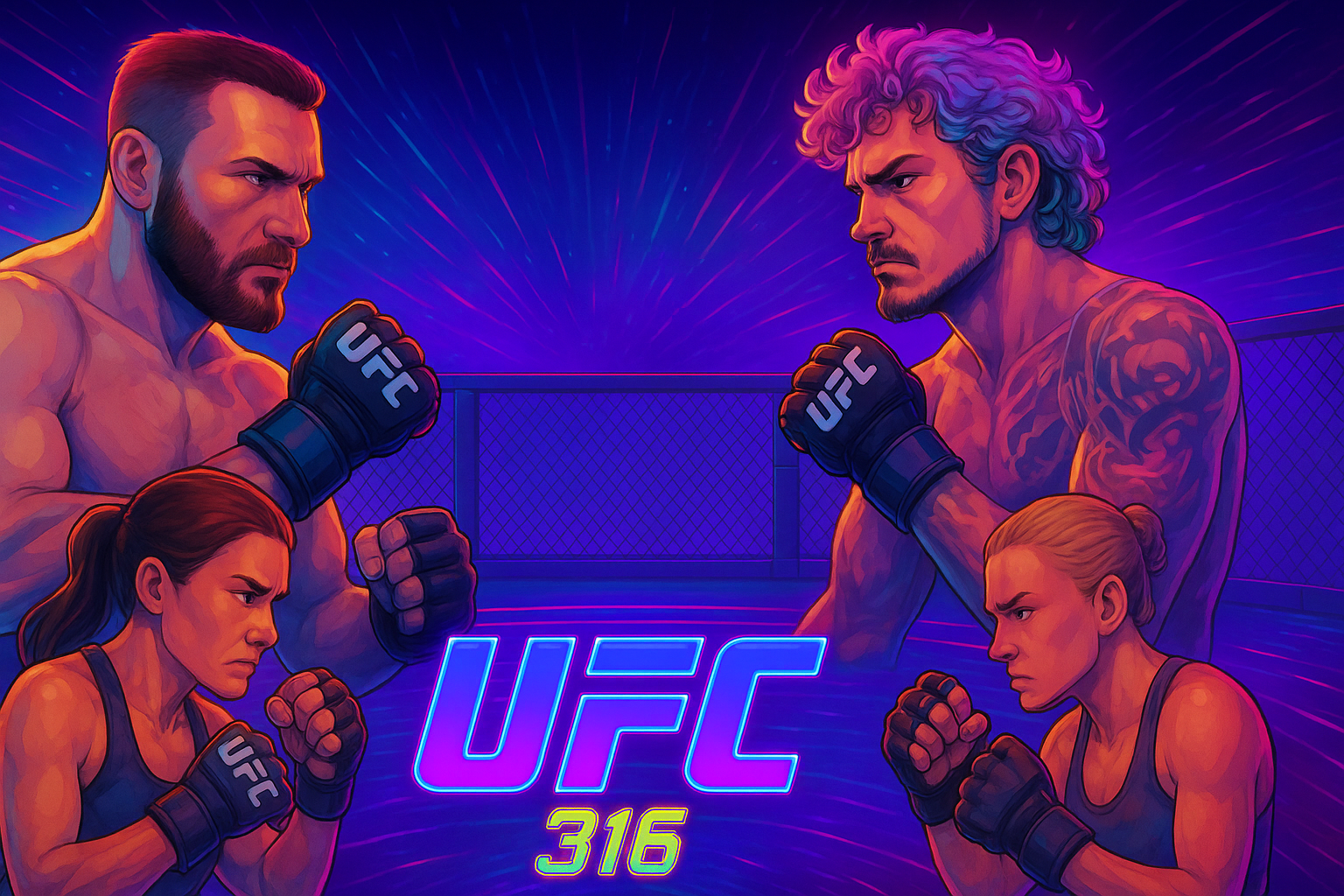 UFC 316: Explosive Knockouts & Championship Rivalries
